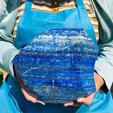 8.53LB Natural lapis lazuli quartz crystal freeform specimen healing decor