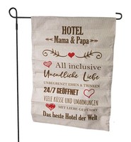 Riffelmacher Gartenfahne Mit Stab Hotel 32 X 45/90 Cm Gartenstecker