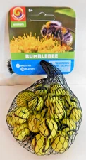 BUMBLEBEE- Net Of 24 Player Mega Vacor Marbles & 1 Shooter-Instructions