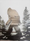 Sasquatch Big Foot In Forest Home Decor Die Cut Sign 15" X 11" — photo 4