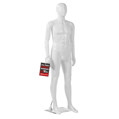 TopMaster Male Form Mannequin - Versatile 360° Design, Easy Assemble, Full Bo...