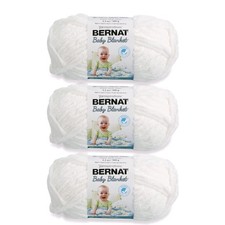 Baby Blanket Lot de 3 pelotes de fil à tricoter de 100 g, polyester, n° 6