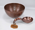 Thirstystone Urban Farm Hammered Copper Finish Serving Bowl & Spoon Rest Nwt's