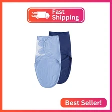 Organic Baby Swaddle Sleep Sacks, 2-Pack Swaddles for Newborns Baby Essentials, 