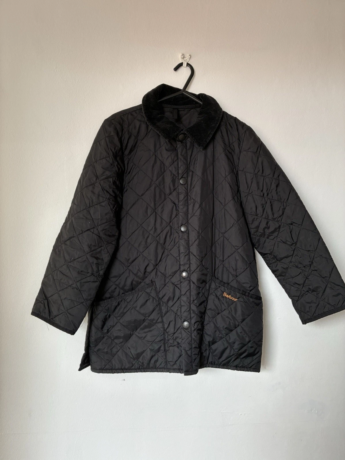 Barbour Kids Large Black Liddesdale Quilted Jacket | Age 10/11 - Large Kids |