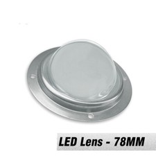 90 Degrees LED Lens Optical Glass 78mm Reflector Collimator Holder Kit