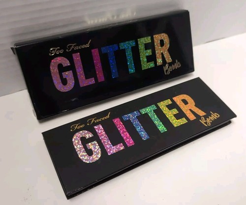 NEW Too Faced Glitter Bomb Eyeshadow Palette Limited Edition Authentic Full Size - Picture 4 of 6