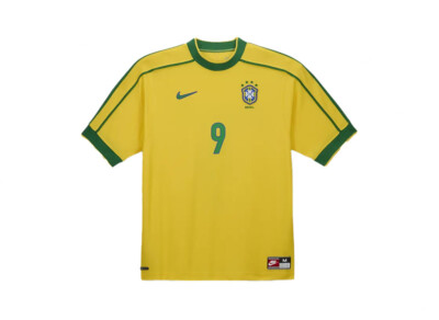Nike Brazil 1998 Reissue Men's Soccer Replica Uniform Ronald