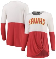 Atlanta Hawks Women's In It To Win It Colorblock Long Sleeve T-Shirt