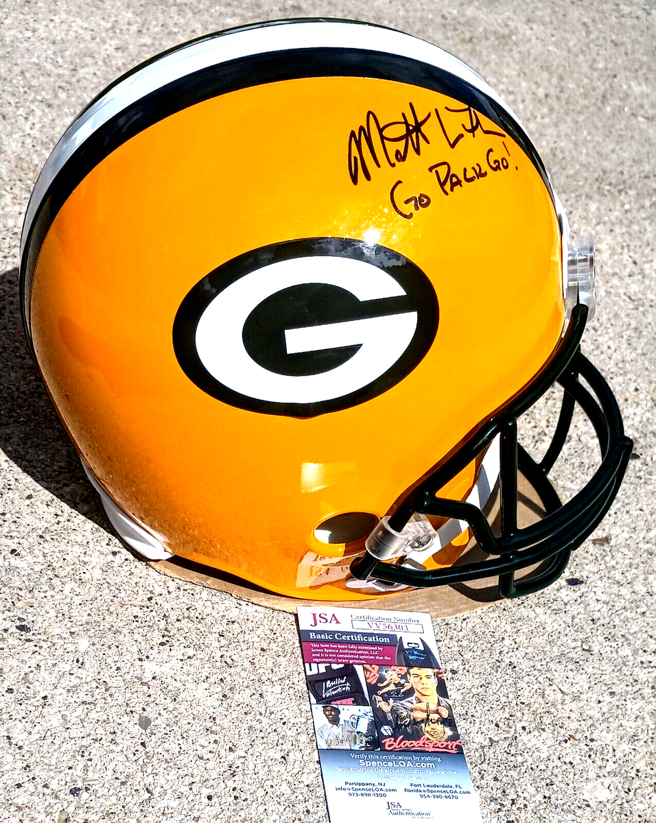 MATT LAFLEUR Green Bay Packers SIGNED Full Size Football Helmet
