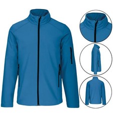 Mens Water Resistant Soft Shell Fleece Lined Windproof Outdoor Work Jacket