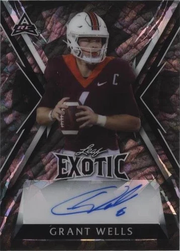 2023 Leaf Exotic Young Stars Edition Grant Wells #BA-GW2