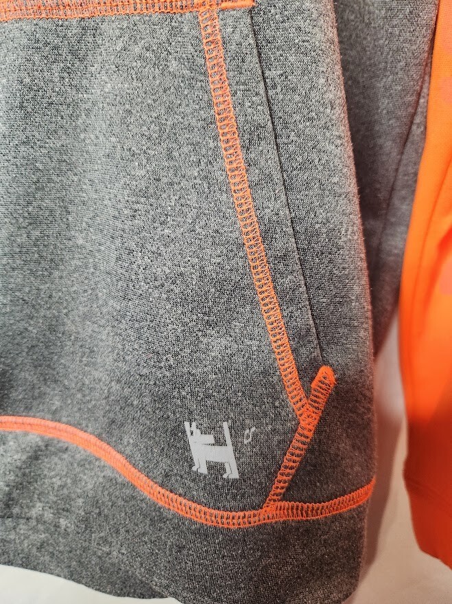 Sweat zippé garçon capuche - orange, Garçon