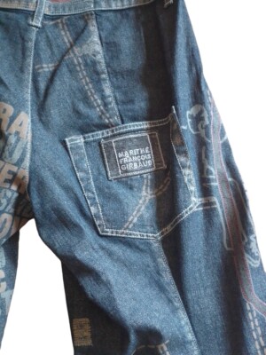 Pantalon Jean GIRBAUD Campbell High Use - Style Art Streetwear Déstructuré - Taille 40