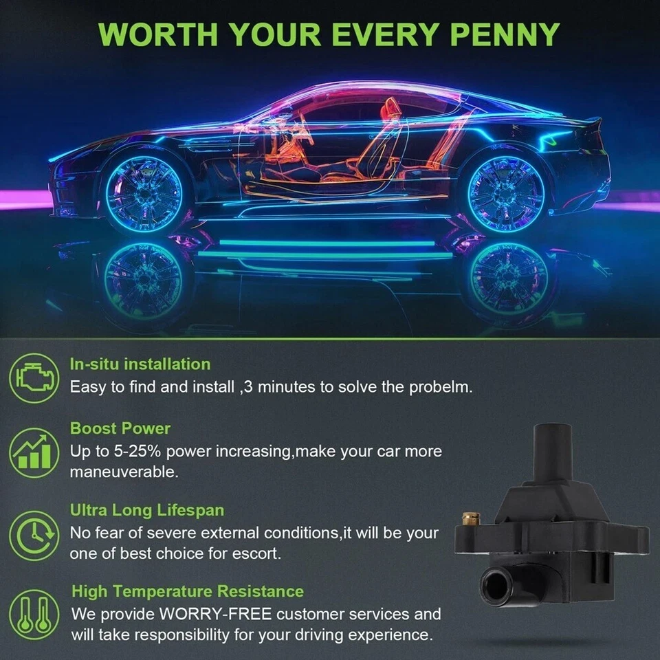 3 para Mercedes-Benz E320 1994-1997 3,2 L L6 bobina de encendido y bujía UF527 Foto 4 de 4