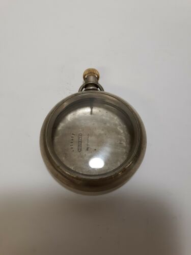 VINTAGE SILVERODE POCKET WATCH CASE - LOADS FROM BACK - INSIDE OPENING 50.1MM! - Picture 1 of 2