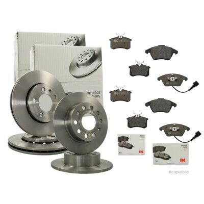 NK Bremsenset vorne + hinten Bremsscheiben + Bremsbeläge PEUGEOT 307 