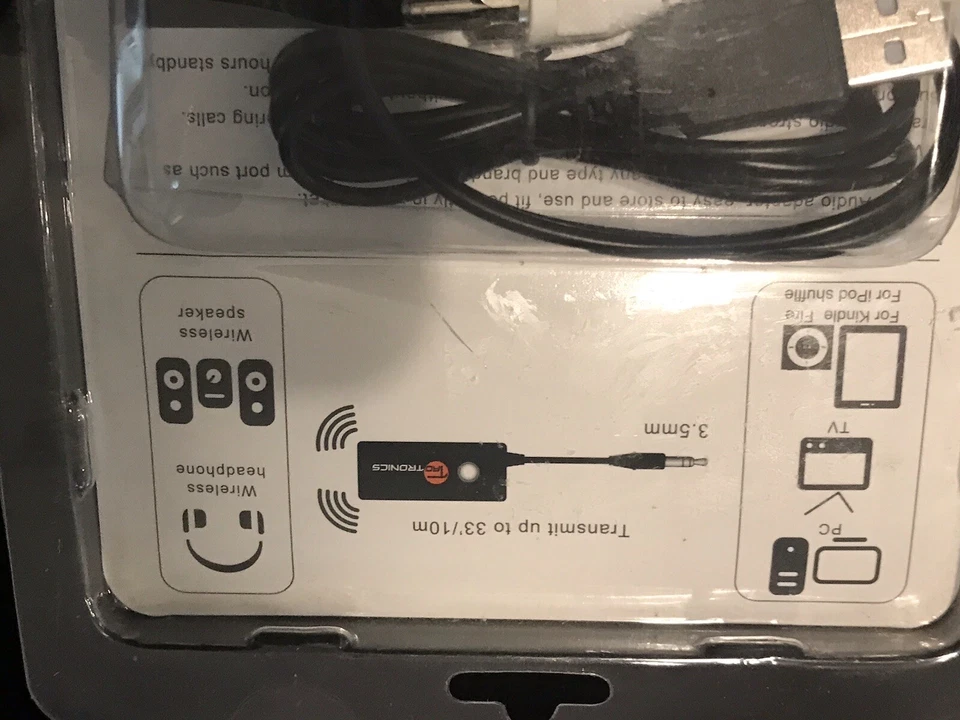 Tao Tronics Portable Wireless Stereo Transmitter NEW SEALED - Image 3 of 3