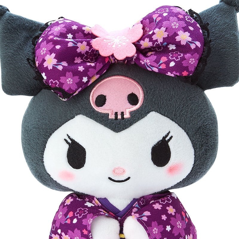 Thumbnail - Sanrio Kuromi Sakura Kimono S Größe Plüsch Puppe Japan Offiziell
