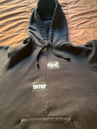 supreme split box logo hoodie