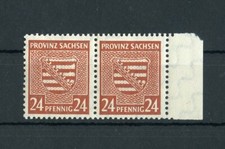 SBZ Nr.82X III ** RANDPAAR WAPPEN PLATTENFEHLER ME 75,-++ !!! (150160)