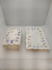 Vtg Ardalt Ladies Ashtray& Cigarettes Box Set Raised grapes & Leaves, Japan 7224