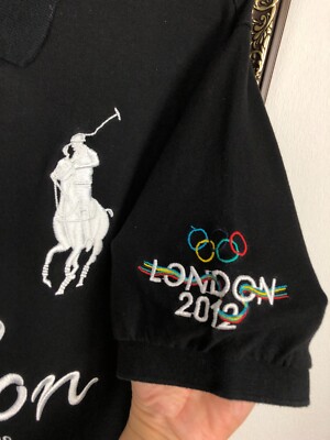 Polo by Ralph Lauren Black Shirt London Olympic Games Pony Tee