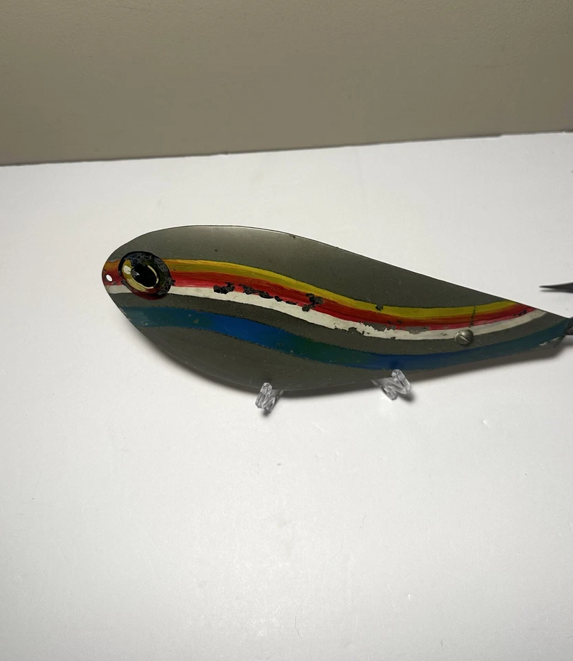 Vintage Hand Painted Deep Sea Fishing Spoon Lure One-of-a-Kind **MUST SEE 👀** - Image 4 of 4