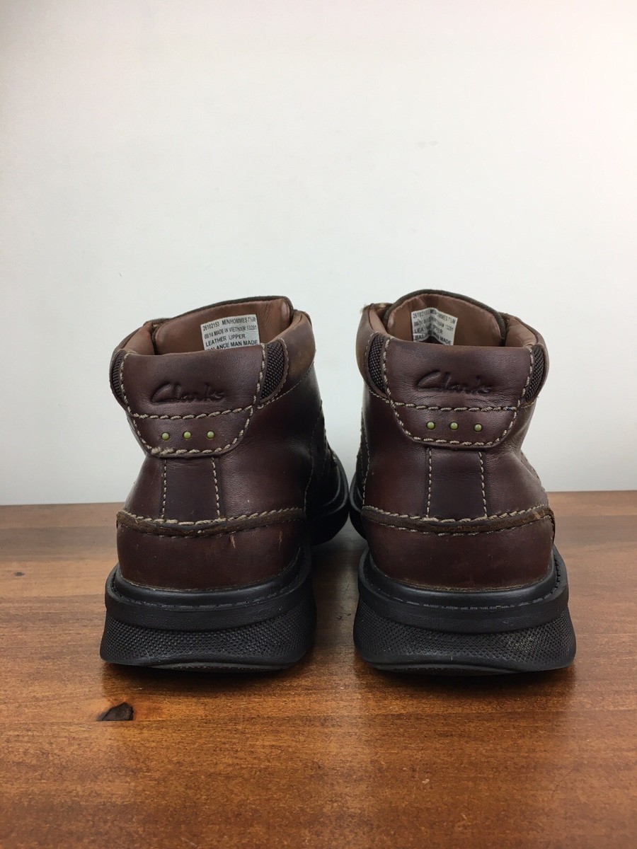 Clarks Wave Center Top Brown Leather Chukka Boots 26102153 Men’s Size 7.5M. Brunt Workwear 10 main image 4