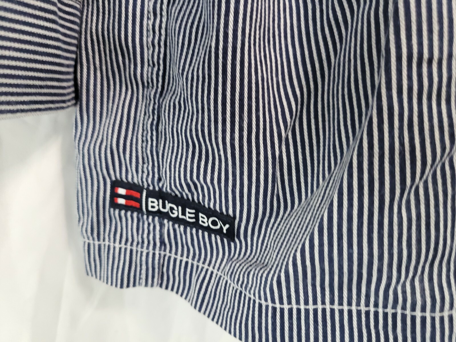 Bugle Boy Long Sleeve Button Down Engineer Stripe… - image 12