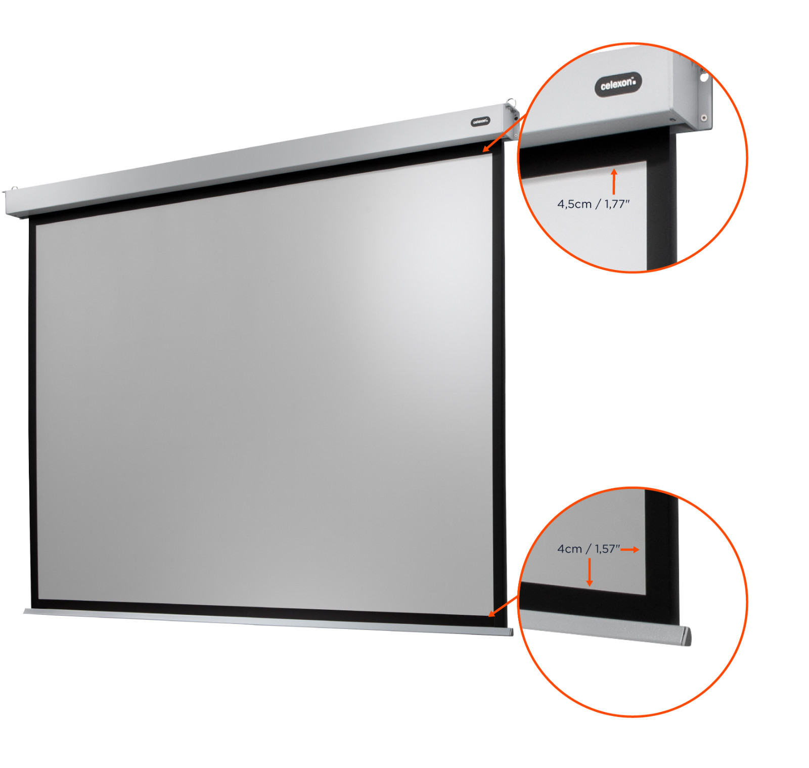 Thumbnail - Celexon Motor-leinwand Mit Steuerbox Und Fernbedienung Pro Plus
