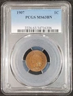 1907 Indian Head Cent PCGS MS63 BN 2226.63/34716306 Exquisite Coin Rare