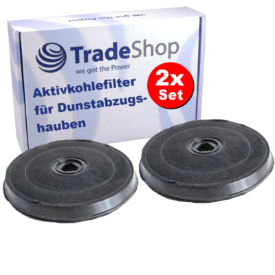 2x Aktivkohlefilter für Hotpoint K39L90, K60, K60BW, K60F, K60W, P1942M55