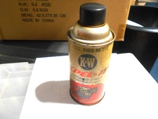 vintage metal can K&W Xpel-it carburetor cleaner 1960s engine graphic