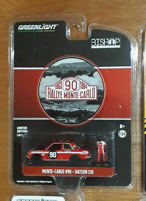 GREENLIGHT BISHOP Exclusive - DATSUN 510 - RALLYE MONTE CARLO #90