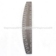 Silver 6.1" Music Wire Gauge Measure Piano Tuning Tools Ruler Type