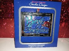 2022 Best Firefighter Harvey Lewis Christmas Tree Ornament w European Crystal