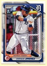 2024 Bowman Prospects Enrique Jimenez 1st Bowman baseball card #BP-31 Tigers