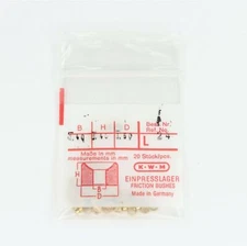 Brass Clock Bushings KWM Friction Bushings 53 Count L24 NOS - HL361