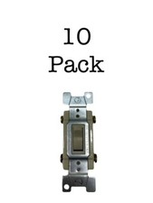 SWITCH TOGGLE 10 PACK CHALLENGER QUIET SPEC GRADE 20A, 120/277V, IVORY