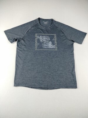 Under Armour T-Shirt Men's XL Gray The Tech Tee Athletic Athleisure Activewear