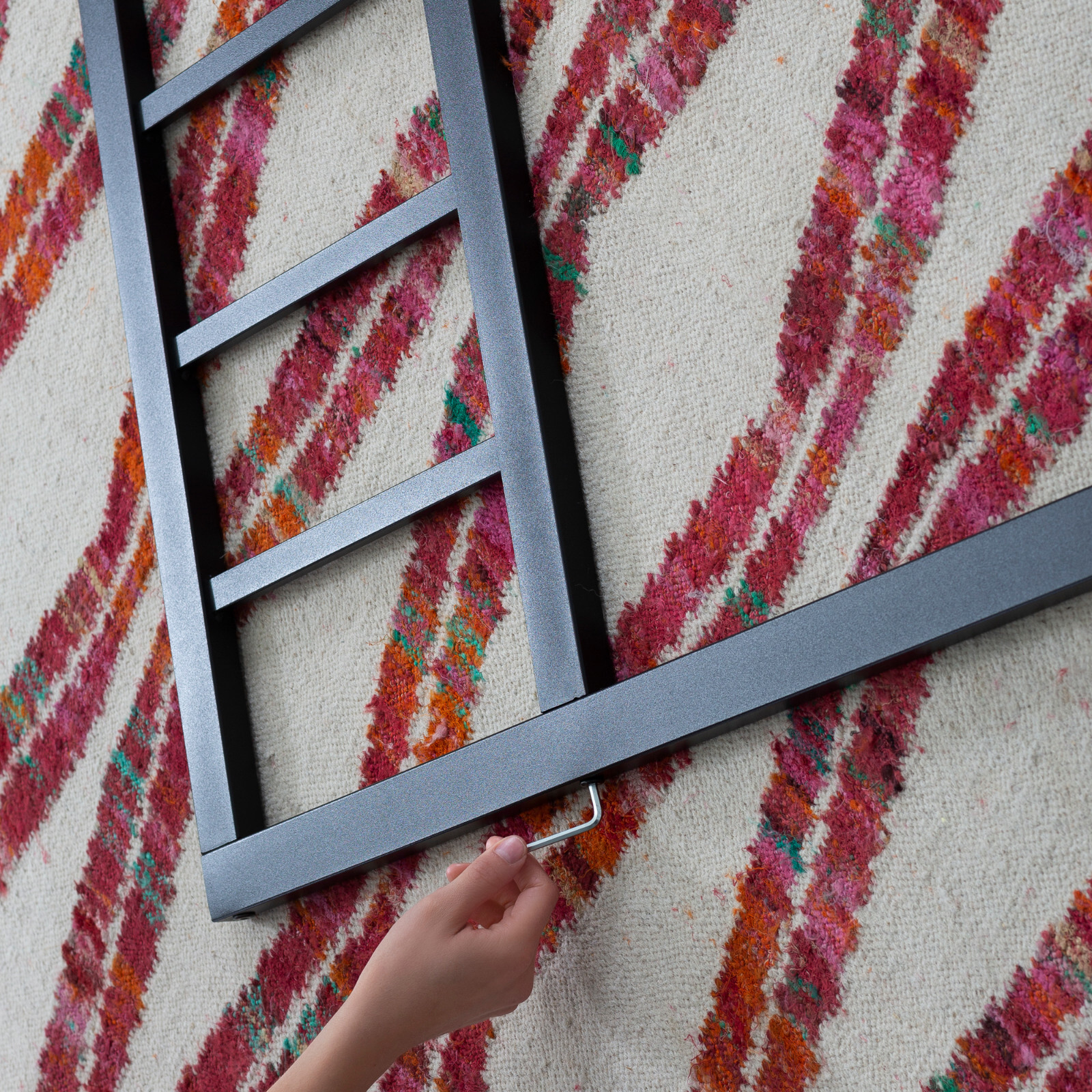 Linenspa Decorative Black Metal SteelVertical Bar Design40 In Tall