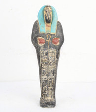 FARAÓNICO ANTIGUO EGIPCIO THOTH Ushabti Shabti Tumba Estatua Piedra (BS)