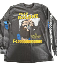 POST MALONE F-1 TRILLION TOUR VIP LONG SLEEVE T-SHIRT sz XXL