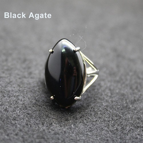 Kristall Quarz Stein Chakra Fingerring Offen Einstellbare Heilung Reiki Geschenk - Bild 9 von 25
