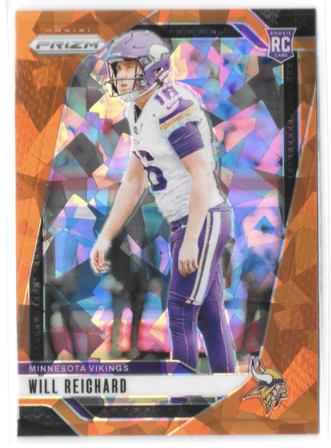 Will Reichard Panini Prizm #396 Orange Ice