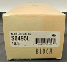 Bloch S0495L Neo Flex Tan Leather Jazz Shoes Women s 10.5 Slip On