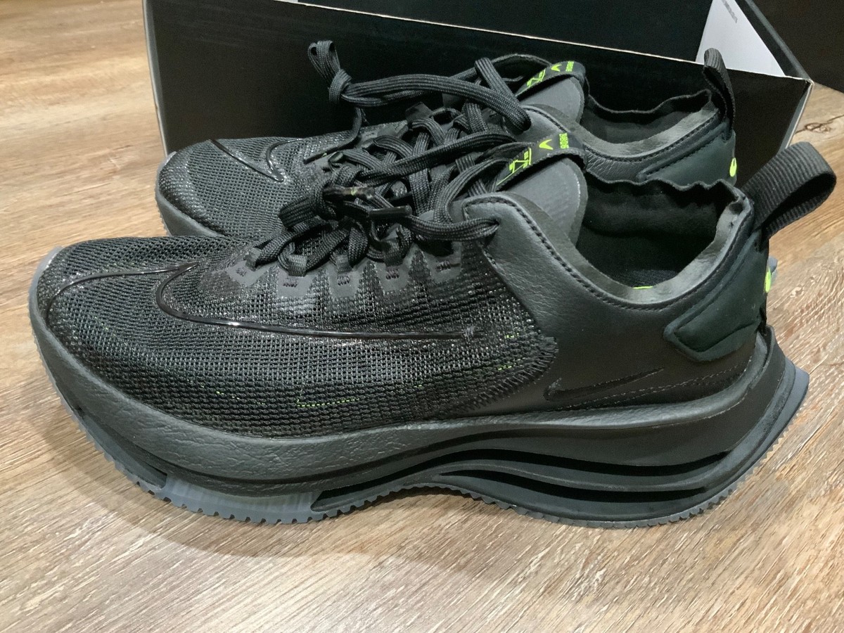 New Nike Zoom Double Stacked Volt Black Sneakers CI0804 001 