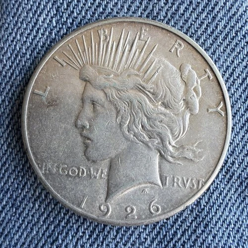 1926 S Peace Dollar  $1 CH AU Choice About Uncirculated US Coin Nice Luster