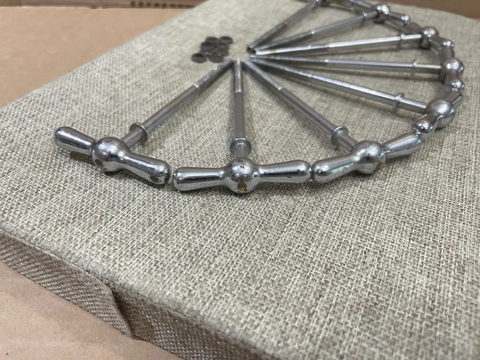 Gretsch 50s Vintage Round Badge Era Bass Drum T-Rod Set 8 T-Rods - Image 3 of 4